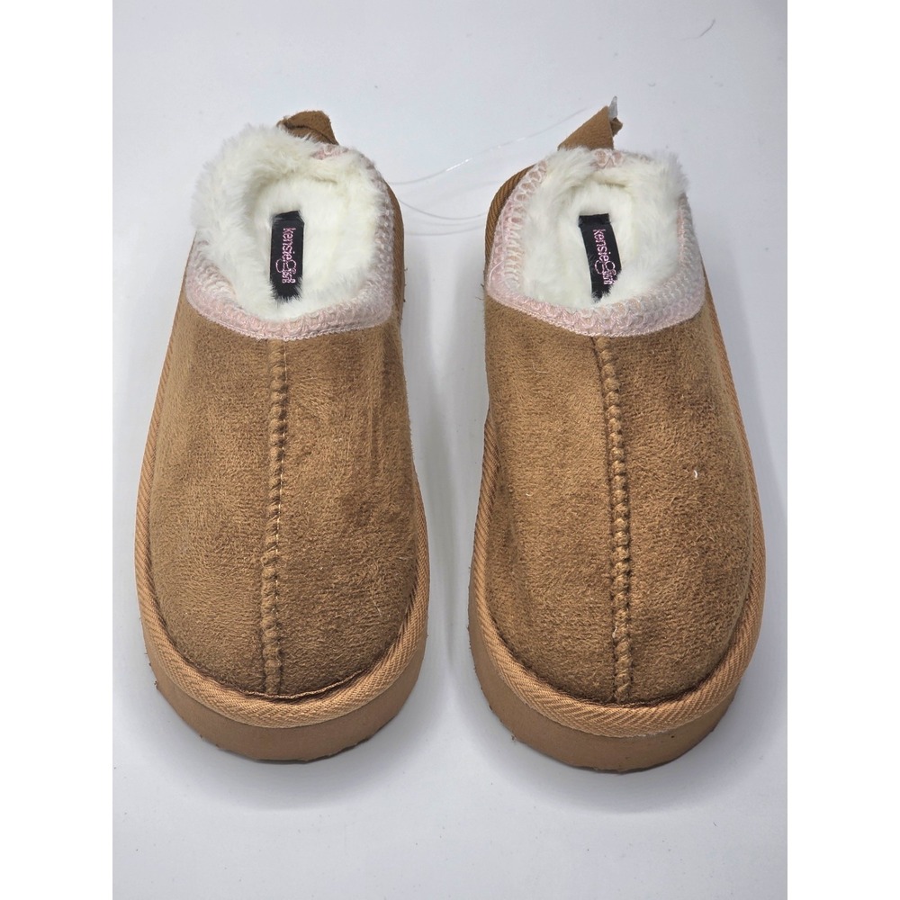 Kensie Girl's Slippers - Cozy House Slippers for Kids with Fuzzy Faux Sz M(13/1) - Picture 2 of 5
